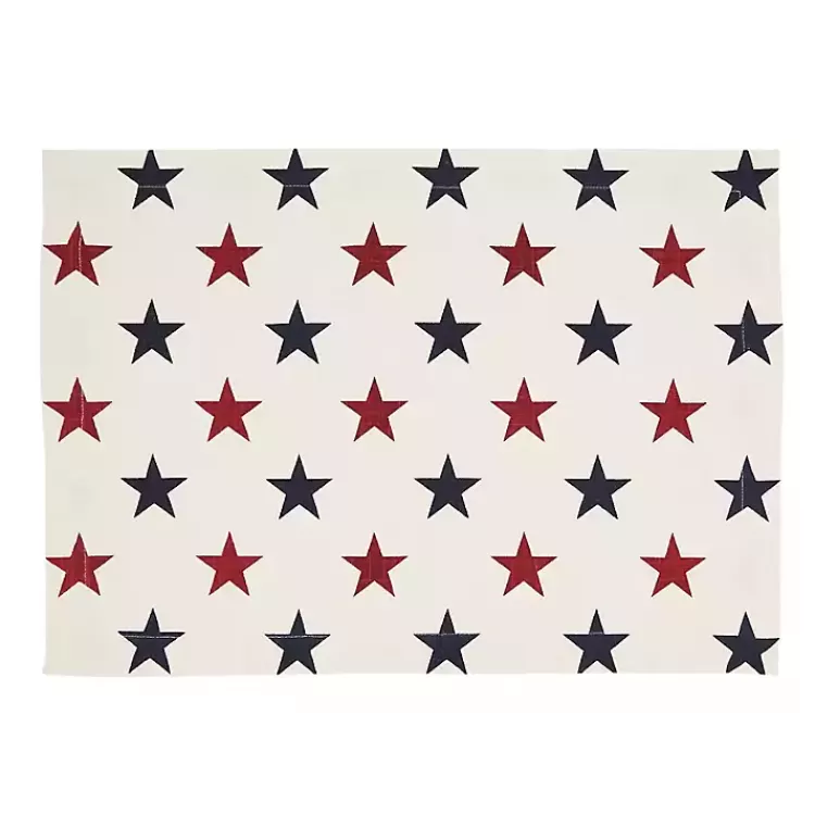 Blue and Red Americana Stars Placemats, Set of 4>Kirklands Home Fashion