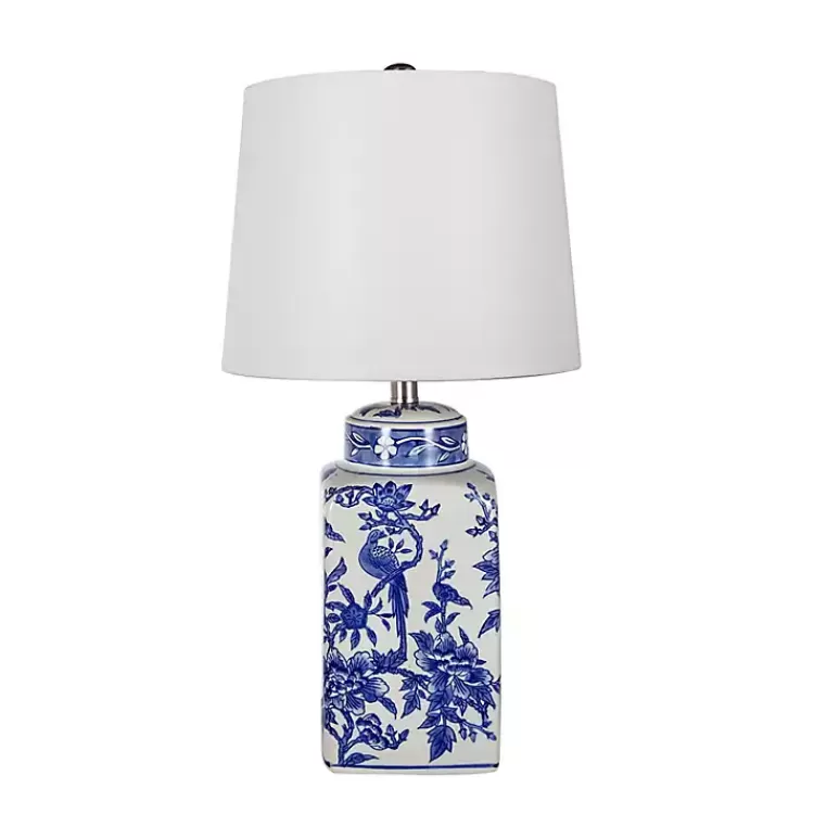 Blue and Bird Pattern Table Lamp>Kirklands Home Best Sale