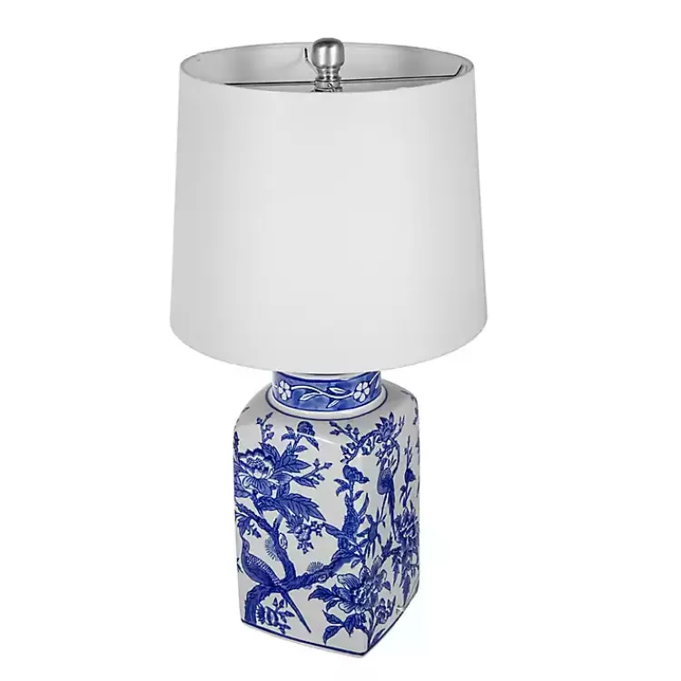 Blue and Bird Pattern Table Lamp>Kirklands Home Best Sale