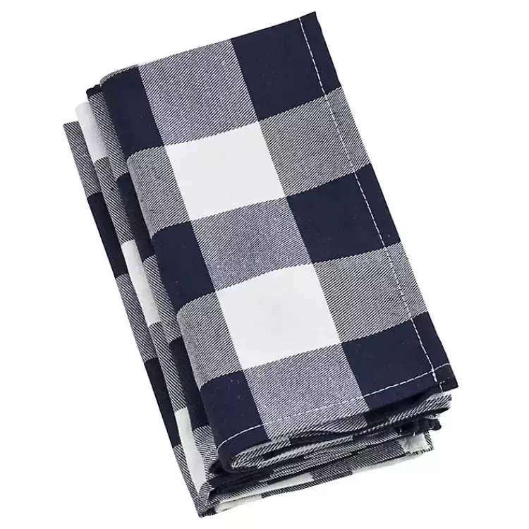 Blue and White Buffalo Check Napkins, Set of 4>Kirklands Home Flash Sale
