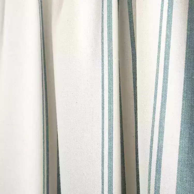 blue_and_white_farmhouse_stripe_valance_3.webp Blue and White Farmhouse Stripe Valance>Kirklands Home Best