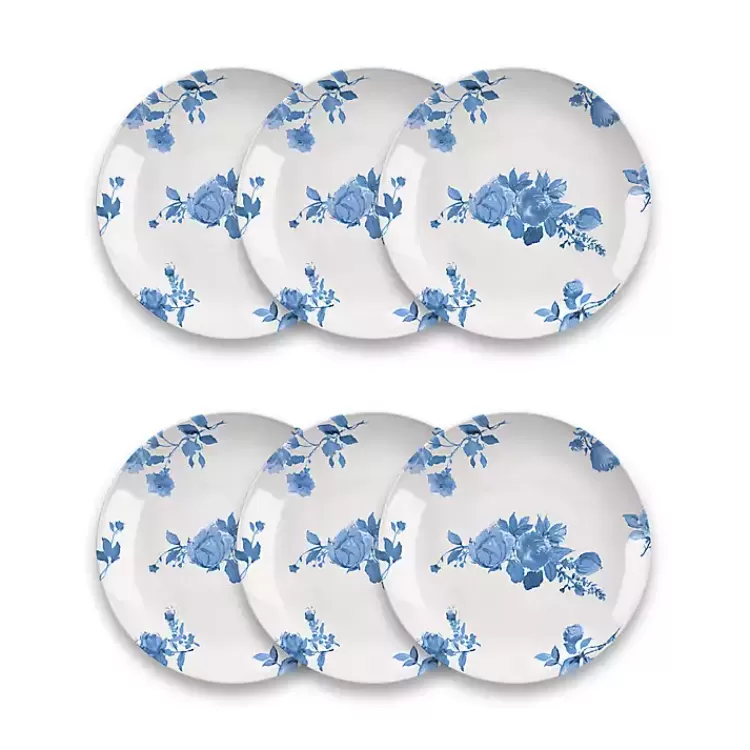 Blue and White Floral Dinner Plates, Set of 6>Kirklands Home Cheap