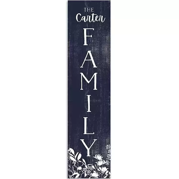 and White Floral Personalized Porch Board>Kirklands Home Cheap