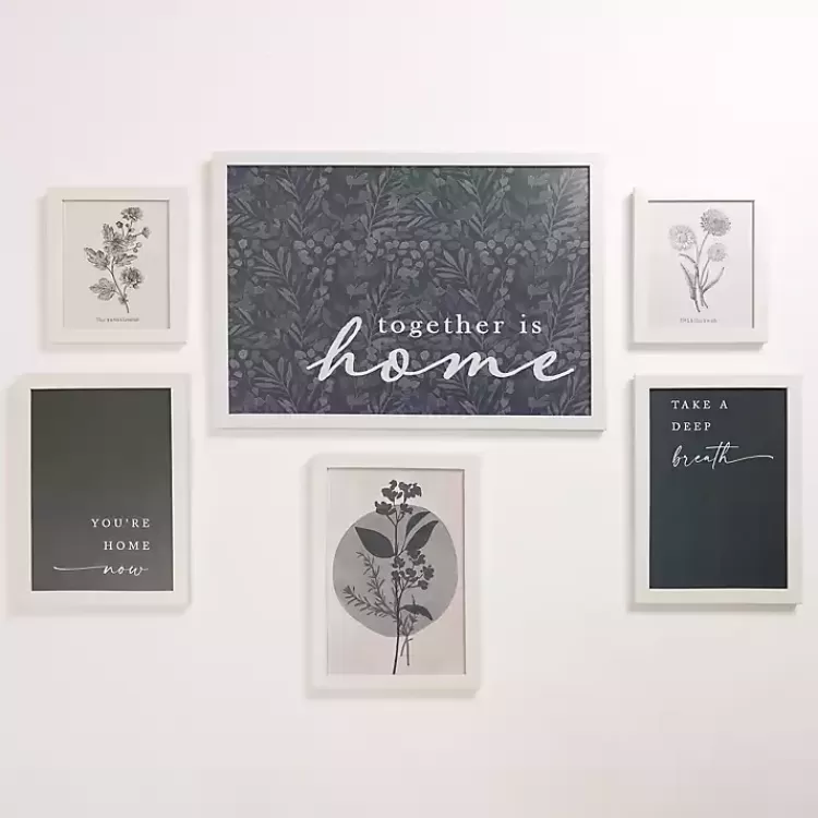 Blue and White Framed Art 6-pc. Gallery Set>Kirklands Home Shop