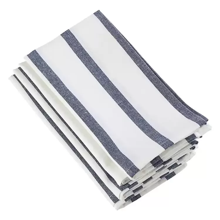Blue and White Striped Cotton Napkins, Set of 4>Kirklands Home Best