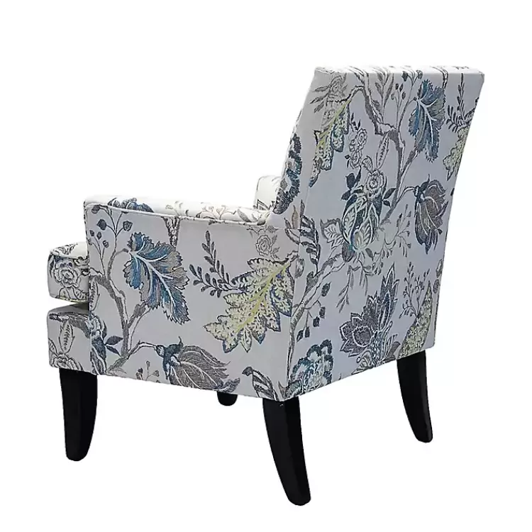 blue_and_yellow_floral_upholstered_accent_chair_2.webp Blue and Yellow Floral Upholstered Accent Chair>Kirklands Home Best Sale