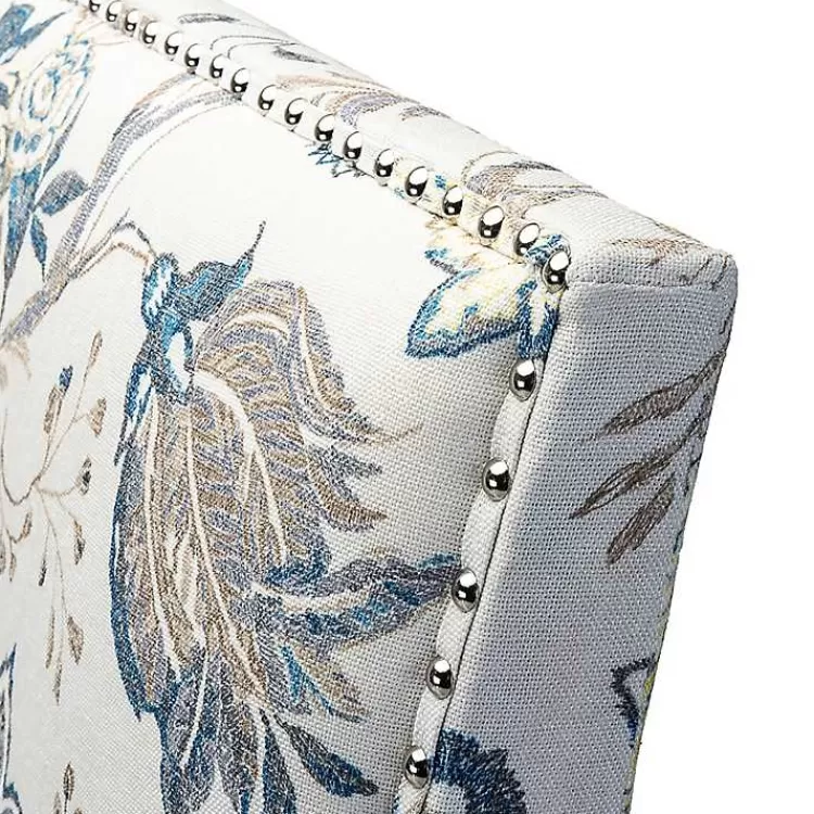 blue_and_yellow_floral_upholstered_accent_chair_4.webp Blue and Yellow Floral Upholstered Accent Chair>Kirklands Home Best Sale