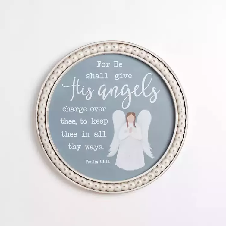 Blue Angel Psalm Framed Wall Plaque>Kirklands Home Clearance