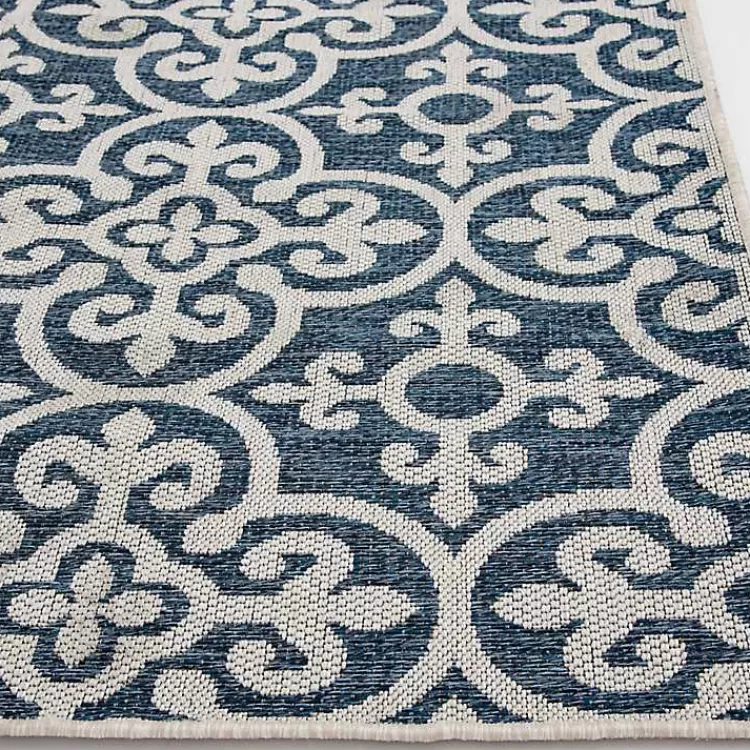 blue_auckland_tile_outdoor_area_rug_x_2.webp Blue Auckland Tile Outdoor Area Rug, 7x9>Kirklands Home Discount