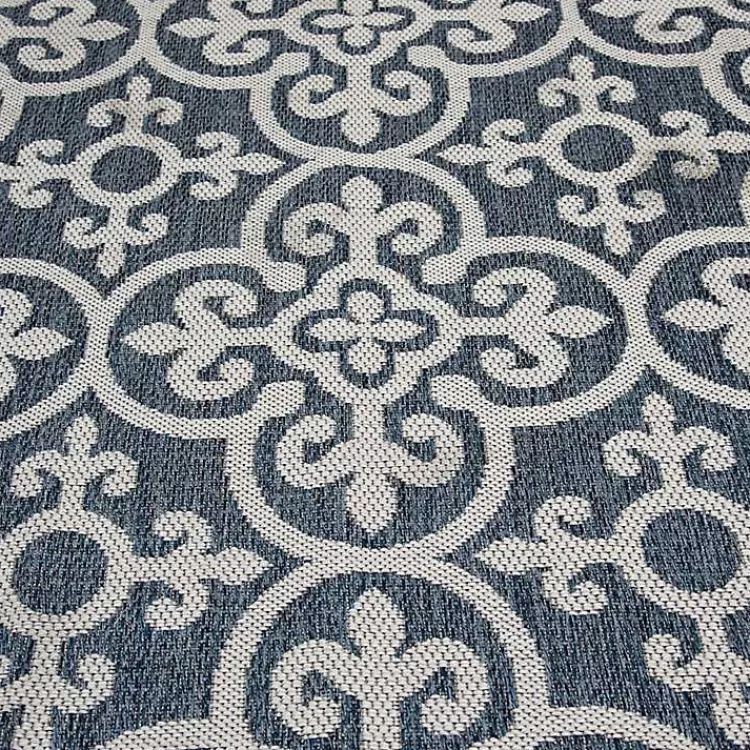 blue_auckland_tile_outdoor_area_rug_x_4.webp Blue Auckland Tile Outdoor Area Rug, 7x9>Kirklands Home Discount