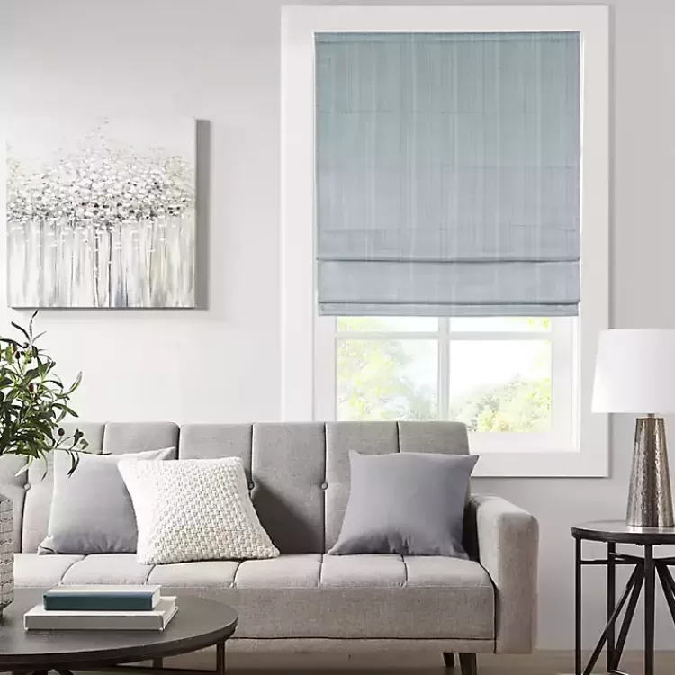 Basketweave Cordless Roman Shade, 33 in.>Kirklands Home Cheap