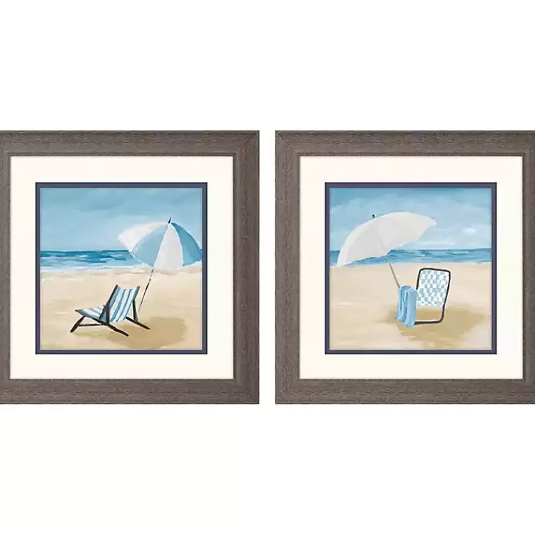 Blue Beach Framed Art Prints, Set of 2>Kirklands Home Flash Sale