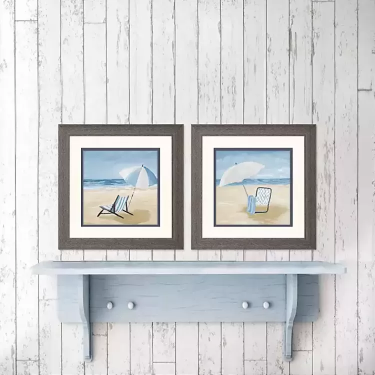 Blue Beach Framed Art Prints, Set of 2>Kirklands Home Flash Sale