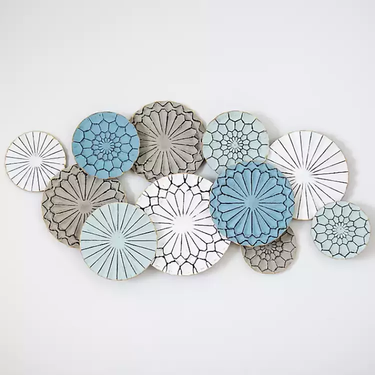 Blue Bohemian Metal Plate Wall Plaque>Kirklands Home Shop