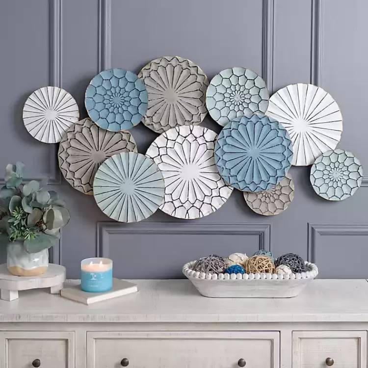 Blue Bohemian Metal Plate Wall Plaque>Kirklands Home Shop