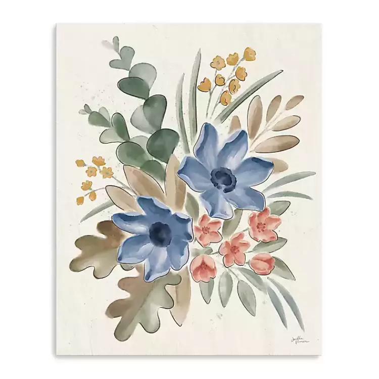 Blue Botanical Blend Canvas Art Print>Kirklands Home Flash Sale