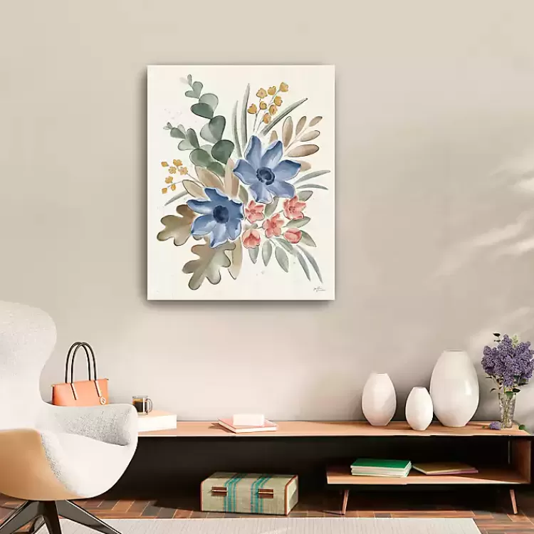 Blue Botanical Blend Canvas Art Print>Kirklands Home Flash Sale
