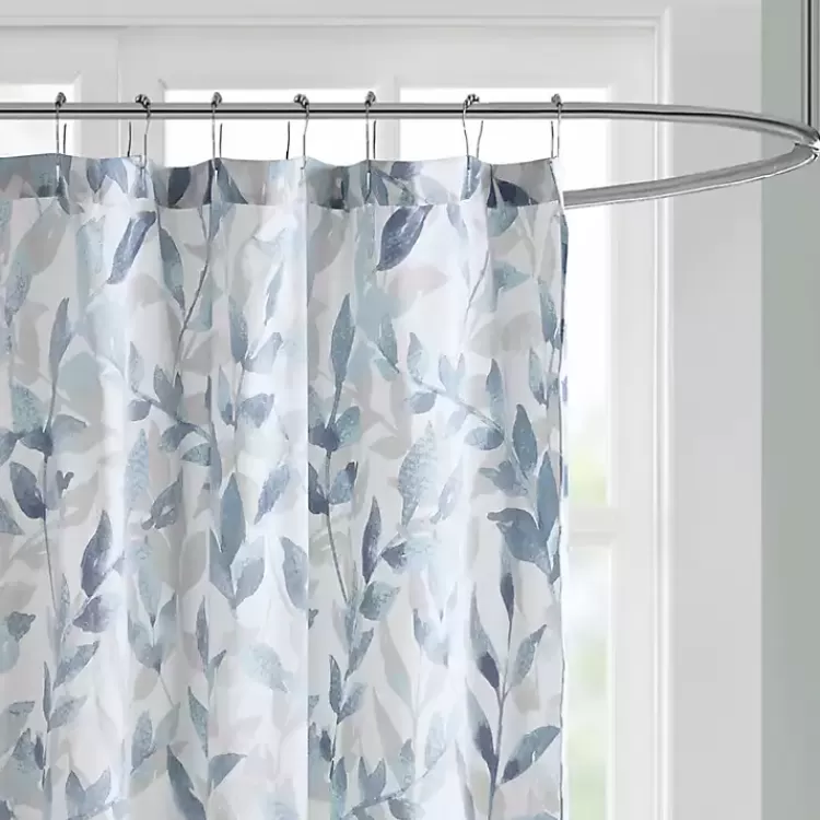 blue_botanical_microfiber_shower_curtain_3.webp Blue Botanical Microfiber Shower Curtain>Kirklands Home Fashion