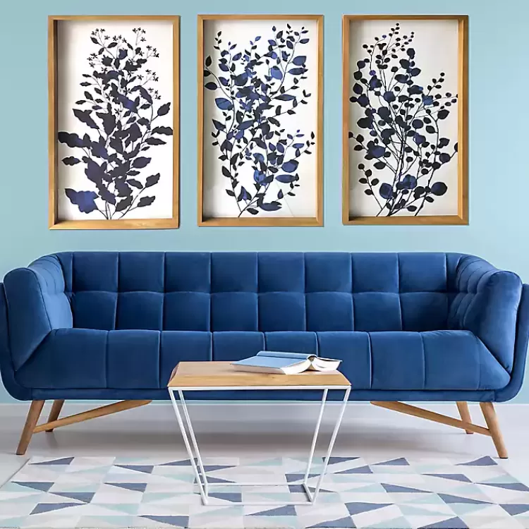 blue_branches_framed_canvas_art_prints_set_of__2.webp Blue Branches Framed Canvas Art Prints, Set of 3>Kirklands Home Clearance