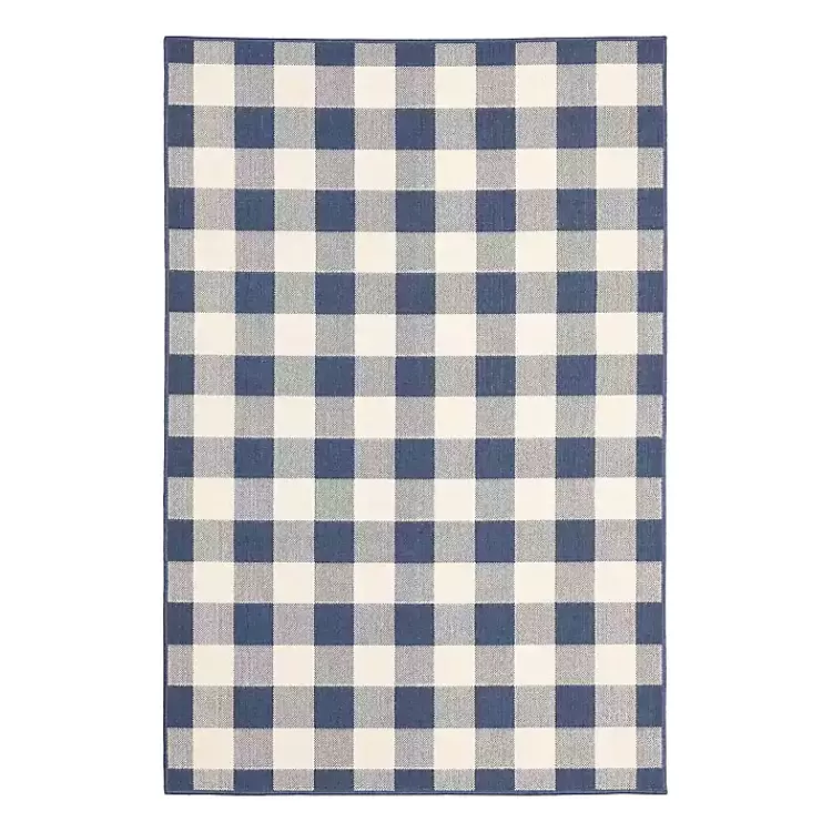 Buffalo Check Outdoor Area Rug, 6x9>Kirklands Home Cheap
