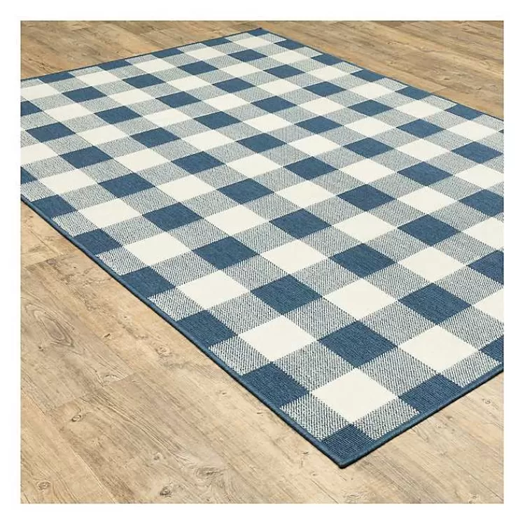 blue_buffalo_check_outdoor_area_rug_x_2-1.webp Buffalo Check Outdoor Area Rug, 6x9>Kirklands Home Cheap