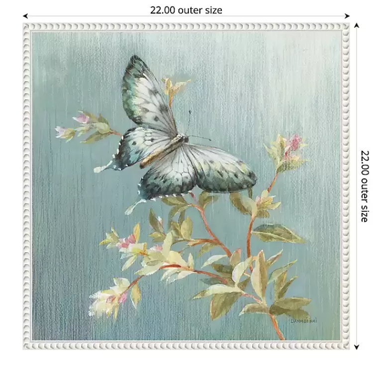 blue_butterfly_framed_canvas_art_print_3.webp Blue Butterfly Framed Canvas Art Print>Kirklands Home Cheap