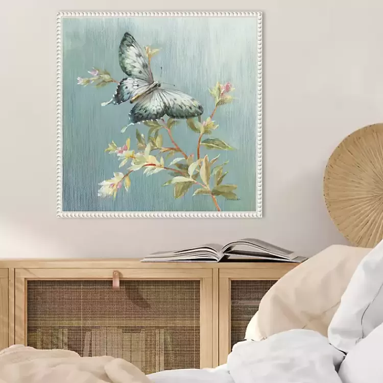 blue_butterfly_framed_canvas_art_print_6.webp Blue Butterfly Framed Canvas Art Print>Kirklands Home Cheap