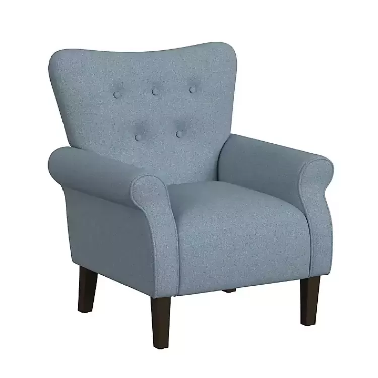 blue_buttontufted_rolled_arm_accent_chair_3.webp Button-Tufted Rolled Arm Accent Chair>Kirklands Home Store