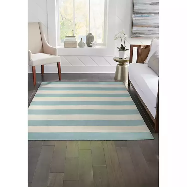 blue_cabana_stripe_indooroutdoor_area_rug_x_2.webp Blue Cabana Stripe Indoor/Outdoor Area Rug, 7x9>Kirklands Home Best Sale