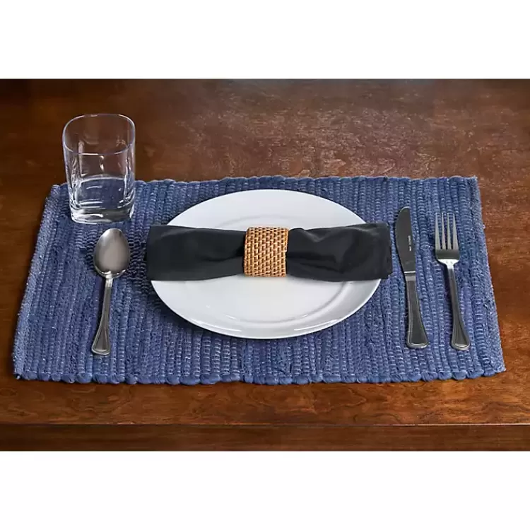 blue_casual_woven_placemats_set_of__2.webp Casual Woven Placemats, Set of 4>Kirklands Home New