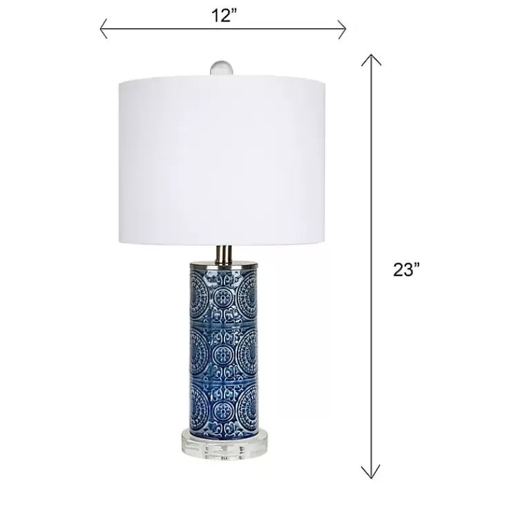 blue_ceramic_embossed_spiro_table_lamp_5.webp Blue Ceramic Embossed Spiro Table Lamp>Kirklands Home Flash Sale