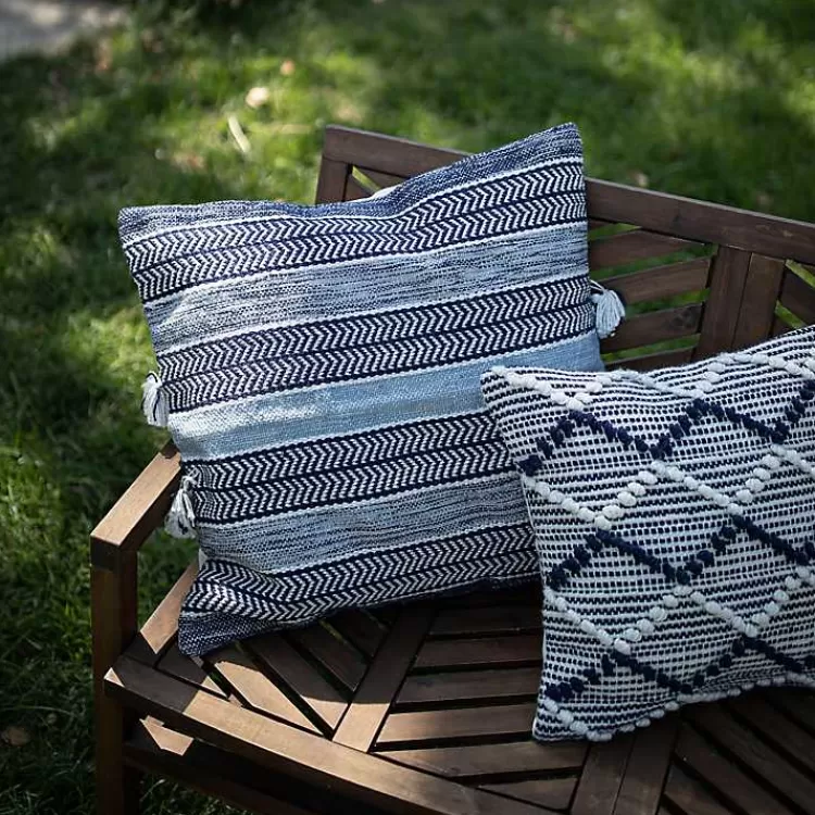blue_chevron_woven_outdoor_pillow_6.webp Chevron Woven Outdoor Pillow>Kirklands Home Store