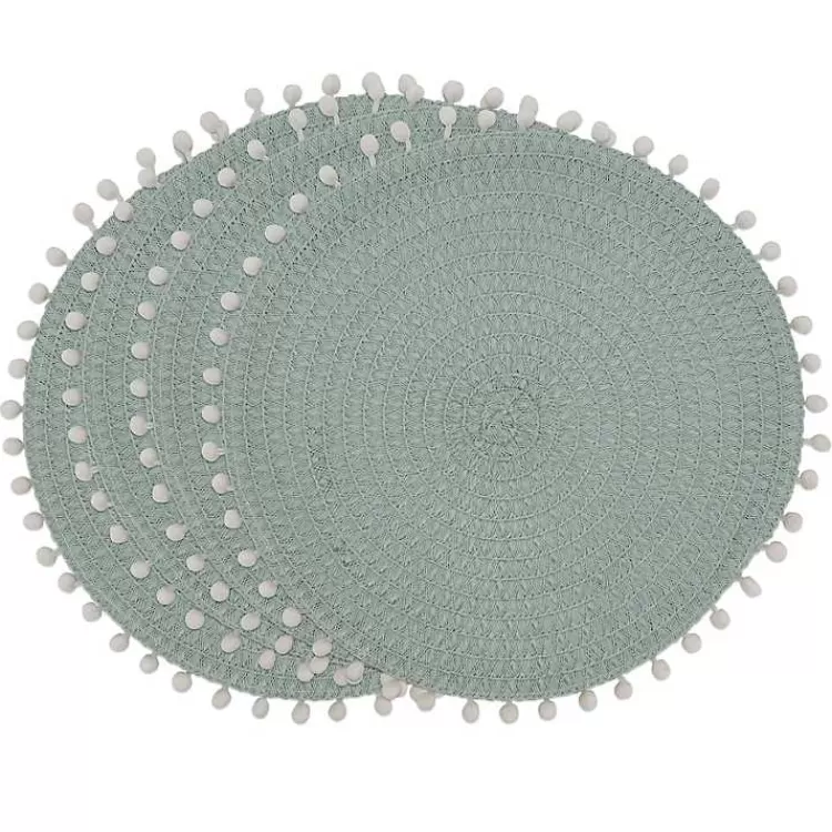 Circular Pom Pom Placemats, Set of 4>Kirklands Home Cheap