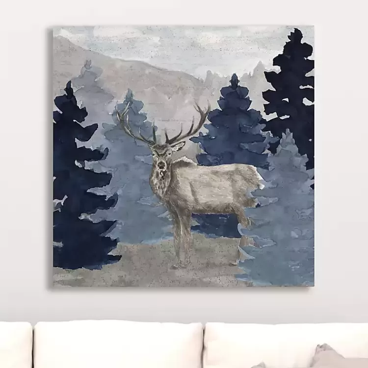 blue_cliff_mountains_elk_iii_canvas_art_print_2.webp Blue Cliff Mountains Elk III Canvas Art Print>Kirklands Home Cheap