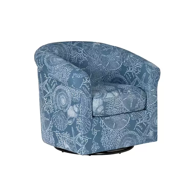 Coastal Bonnie Swivel Accent Chair>Kirklands Home New