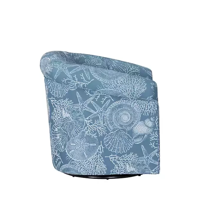 blue_coastal_bonnie_swivel_accent_chair_4.webp Coastal Bonnie Swivel Accent Chair>Kirklands Home New