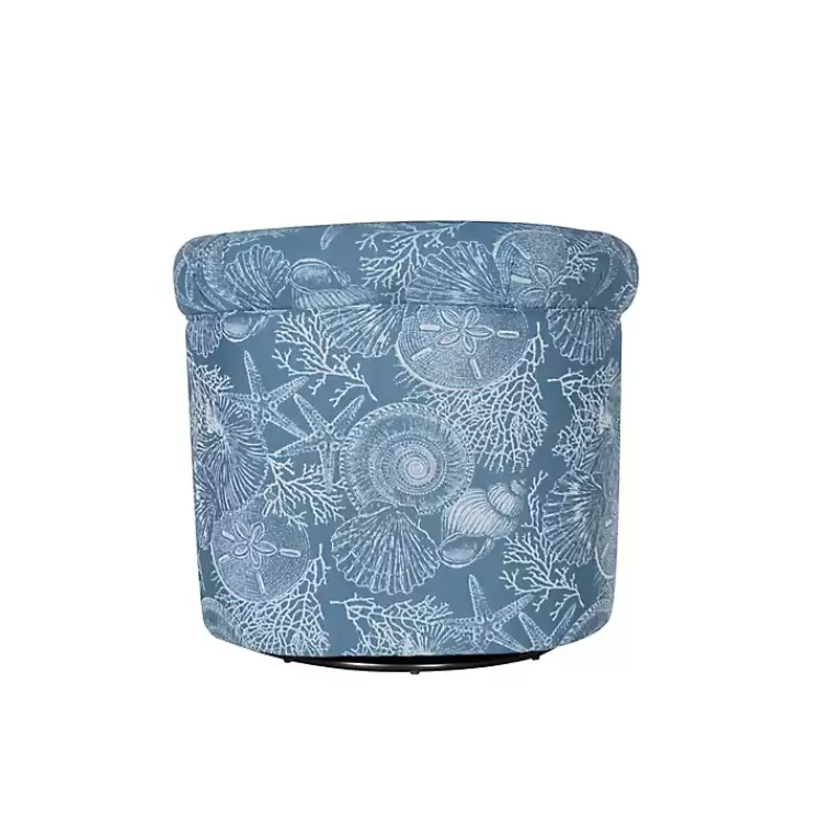 blue_coastal_bonnie_swivel_accent_chair_5.webp Coastal Bonnie Swivel Accent Chair>Kirklands Home New