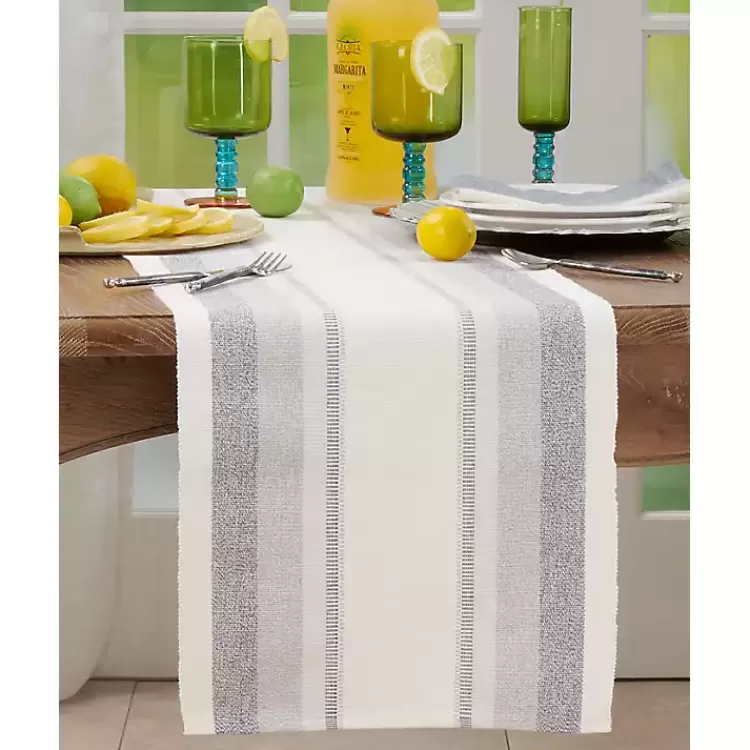 blue_coastal_ribbed_striped_table_runner_2.webp Coastal Ribbed Striped Table Runner>Kirklands Home New