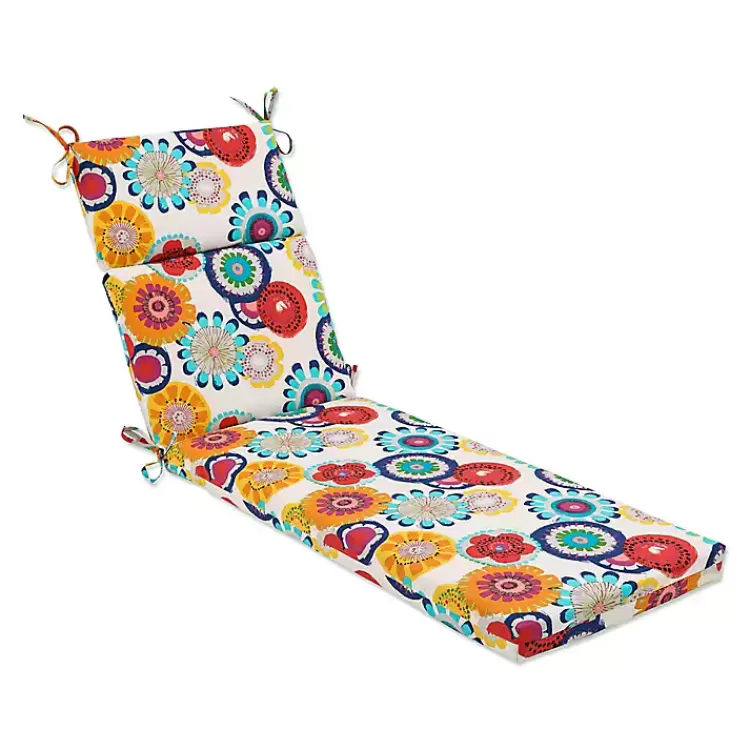 Blue Confetti Outdoor Chaise Cushion>Kirklands Home Fashion