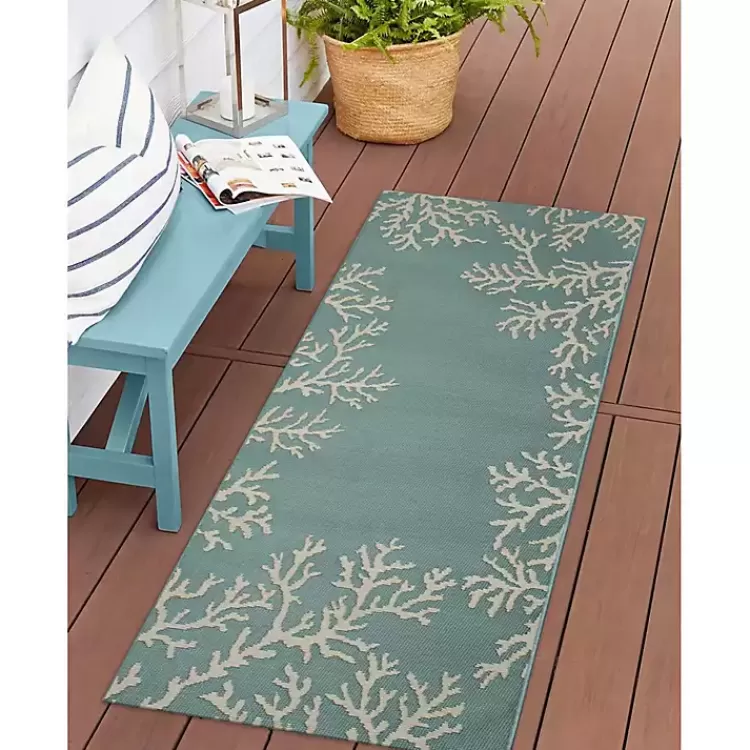 blue_coral_indooroutdoor_runner_x_6.webp Coral Indoor/Outdoor Runner, 1x4>Kirklands Home Hot