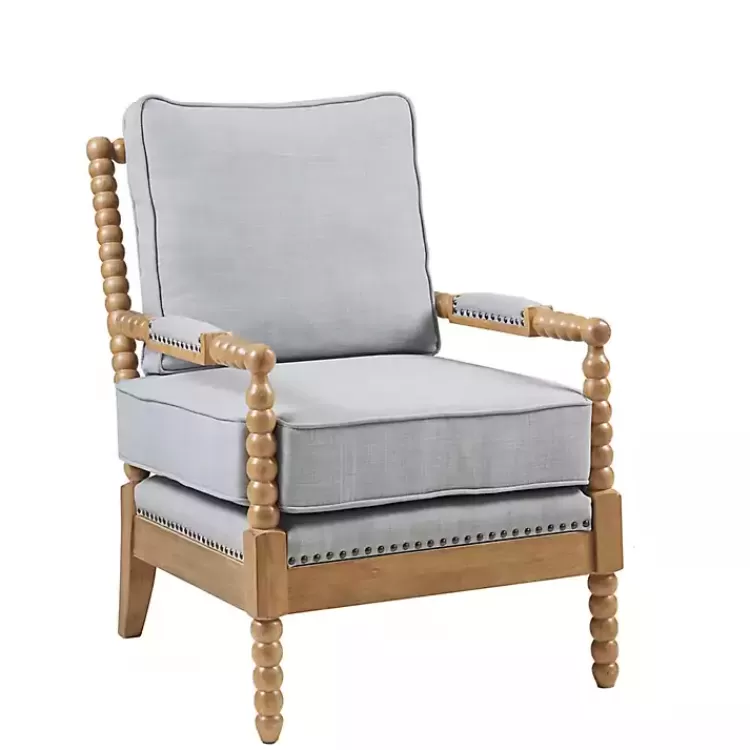 Cushion Beaded Wood Frame Accent Chair>Kirklands Home Cheap