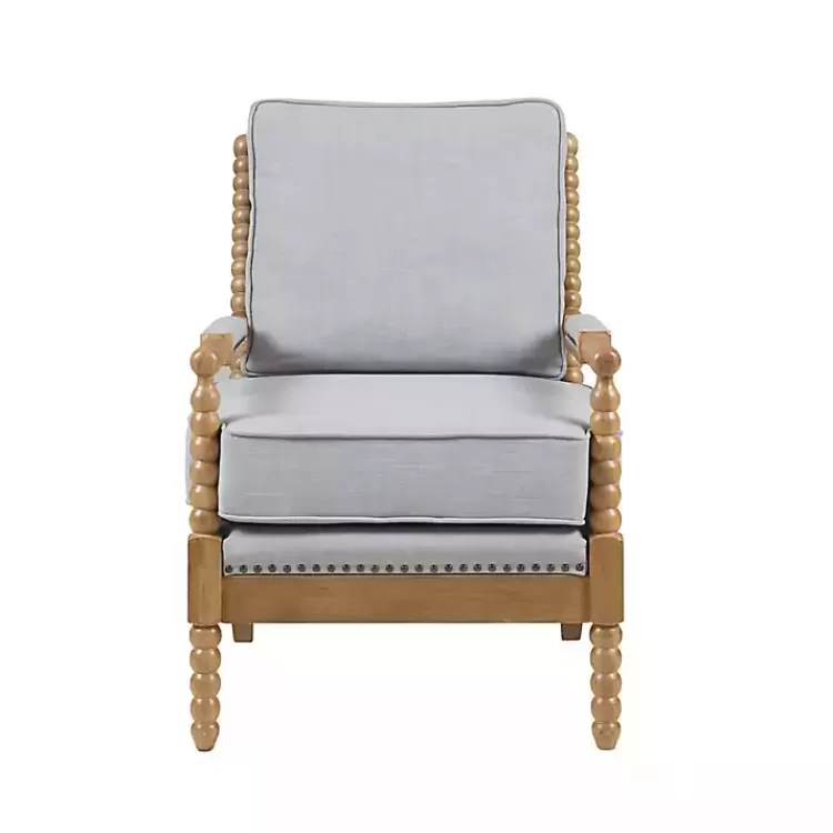 blue_cushion_beaded_wood_frame_accent_chair_2.webp Cushion Beaded Wood Frame Accent Chair>Kirklands Home Cheap