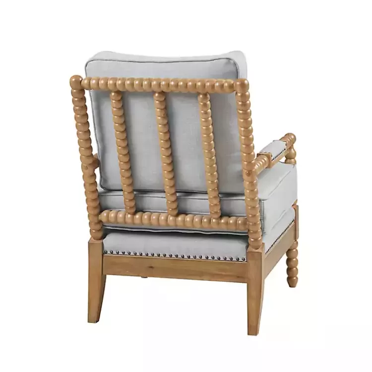 blue_cushion_beaded_wood_frame_accent_chair_4.webp Cushion Beaded Wood Frame Accent Chair>Kirklands Home Cheap