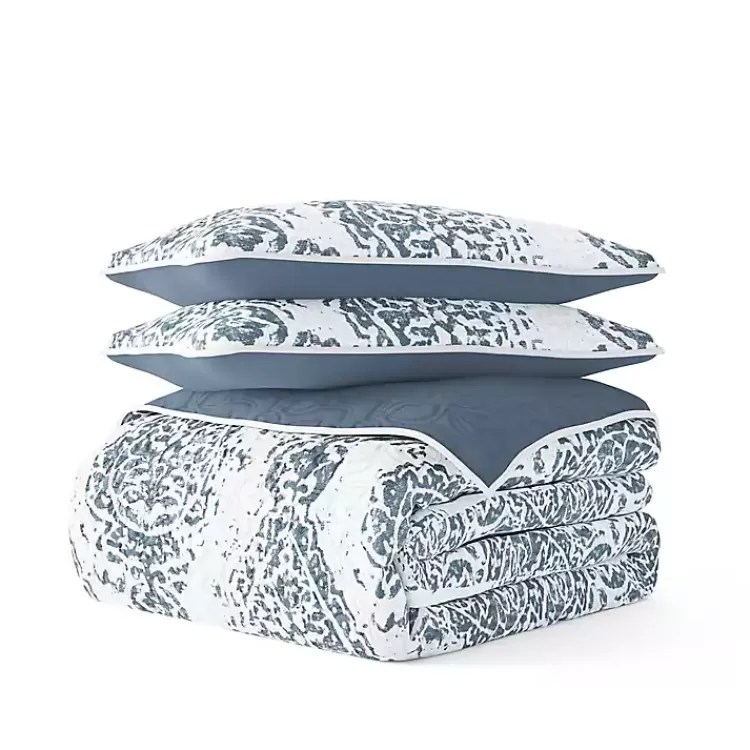 blue_damask_reversible_pc_queen_quilt_set_2.webp Blue Damask Reversible 3-pc. Queen Quilt Set>Kirklands Home Discount
