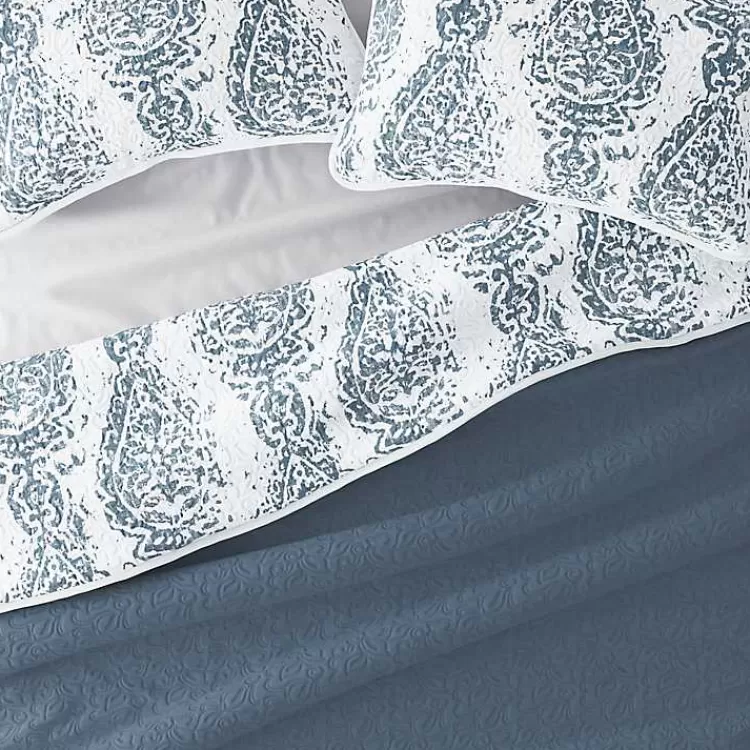 blue_damask_reversible_pc_queen_quilt_set_4.webp Blue Damask Reversible 3-pc. Queen Quilt Set>Kirklands Home Discount