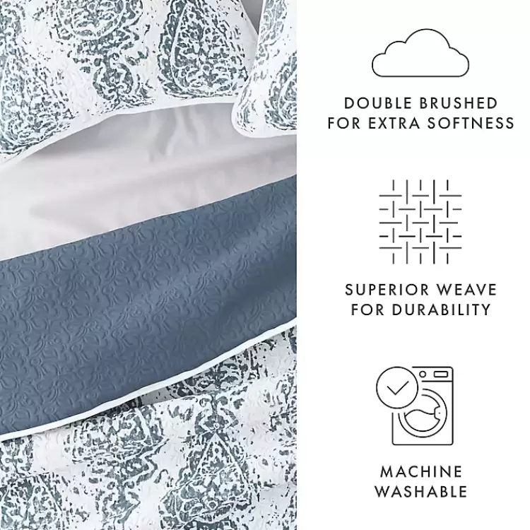 blue_damask_reversible_pc_queen_quilt_set_5.webp Blue Damask Reversible 3-pc. Queen Quilt Set>Kirklands Home Discount