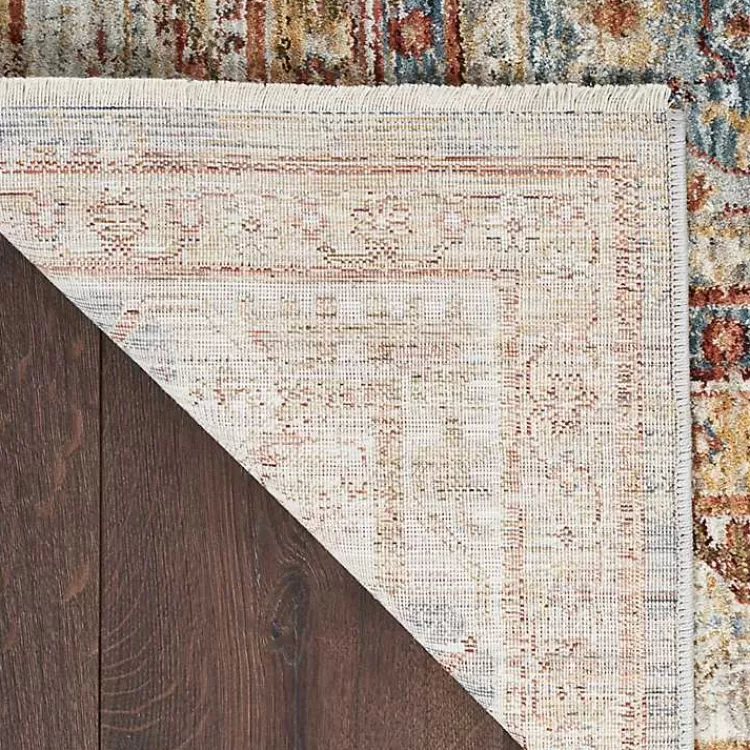 blue_distressed_multi_medallion_area_rug_x_2.webp Blue Distressed Multi Medallion Area Rug, 5x7>Kirklands Home Best Sale