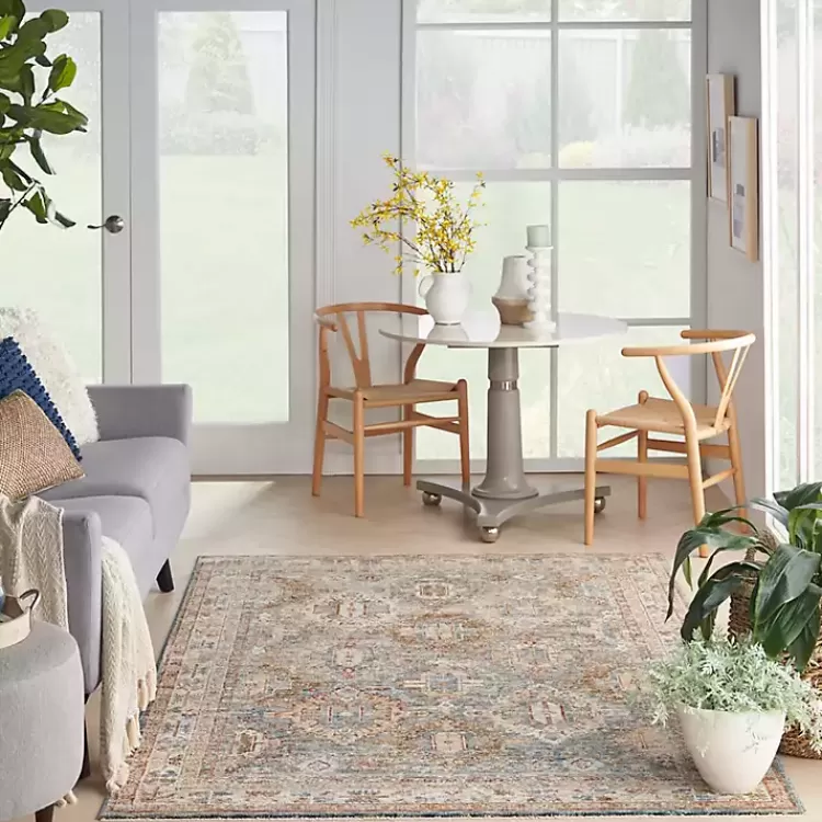 blue_distressed_multi_medallion_area_rug_x_7.webp Blue Distressed Multi Medallion Area Rug, 5x7>Kirklands Home Best Sale