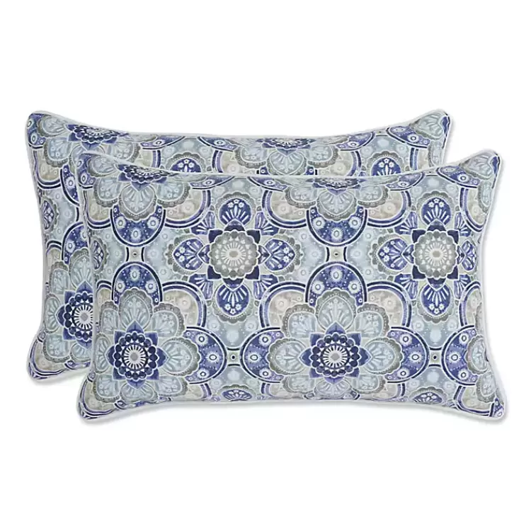 Emilia Outdoor Lumbar Pillows, Set of 2>Kirklands Home Outlet