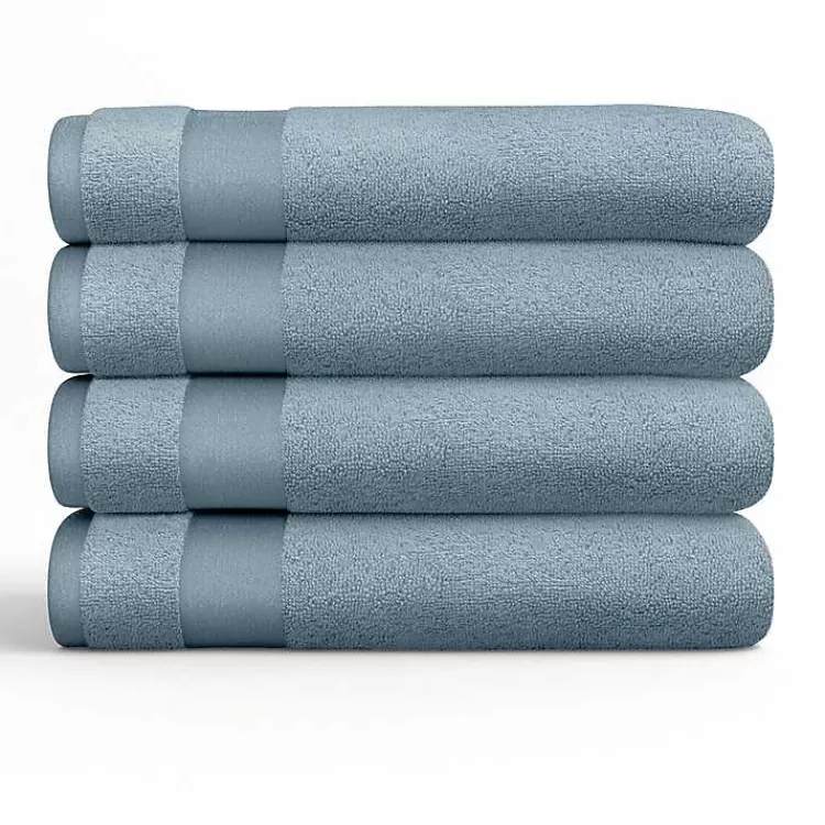 Essential Cotton Bath Towels, Set of 4>Kirklands Home Online